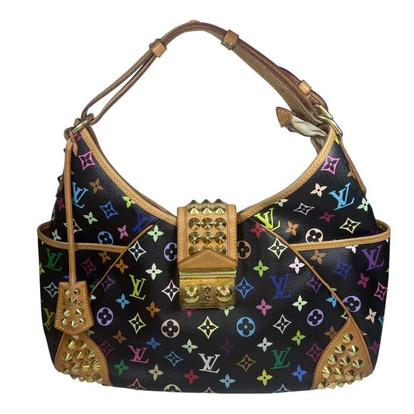 Louis Vuitton Handbags - Louis Vuitton Multicolor Bag Chrissie Monogram Studded shoulder Vintage Murakami
